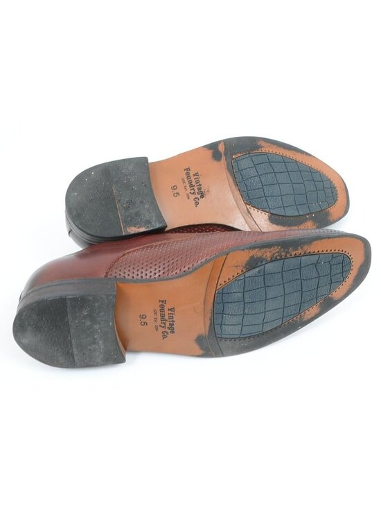 Vintage Foundry Co. Men\'s 9.5 Newport Monk Strap Ombre Leather Loafer Oxford